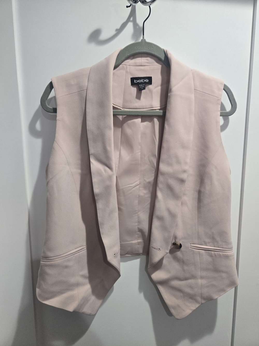 bebe Blush Pink Sleeveless Vest